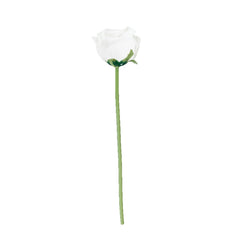 10 Pack 12" White Silk Rose Stems, Artificial Flowers for Arrangements and Bouquets