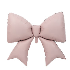 10 Pack Giant Decorative Foil Bow Balloons – Matte Blush Party Balloons for Backdrop, Photo Booth & Event Styling, 29″ x 27″ Inflated