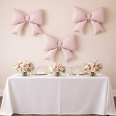 10 Pack Giant Decorative Foil Bow Balloons – Matte Blush Party Balloons for Backdrop, Photo Booth & Event Styling, 29″ x 27″ Inflated