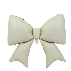 10 Pack Giant Decorative Foil Bow Balloons – Matte White Party Balloons for Backdrop, Photo Booth & Event Styling, 29″ x 27″ Inflated