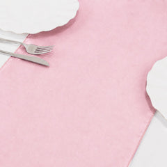 10 Pack Sheer Organza 14"x108" Table Runners Pink - Soft and Lightweight Table Accent