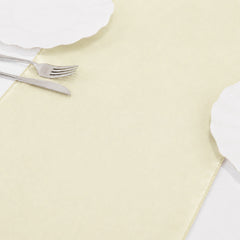 10 Pack Yellow Sheer Organza Table Runners - 14"x108"