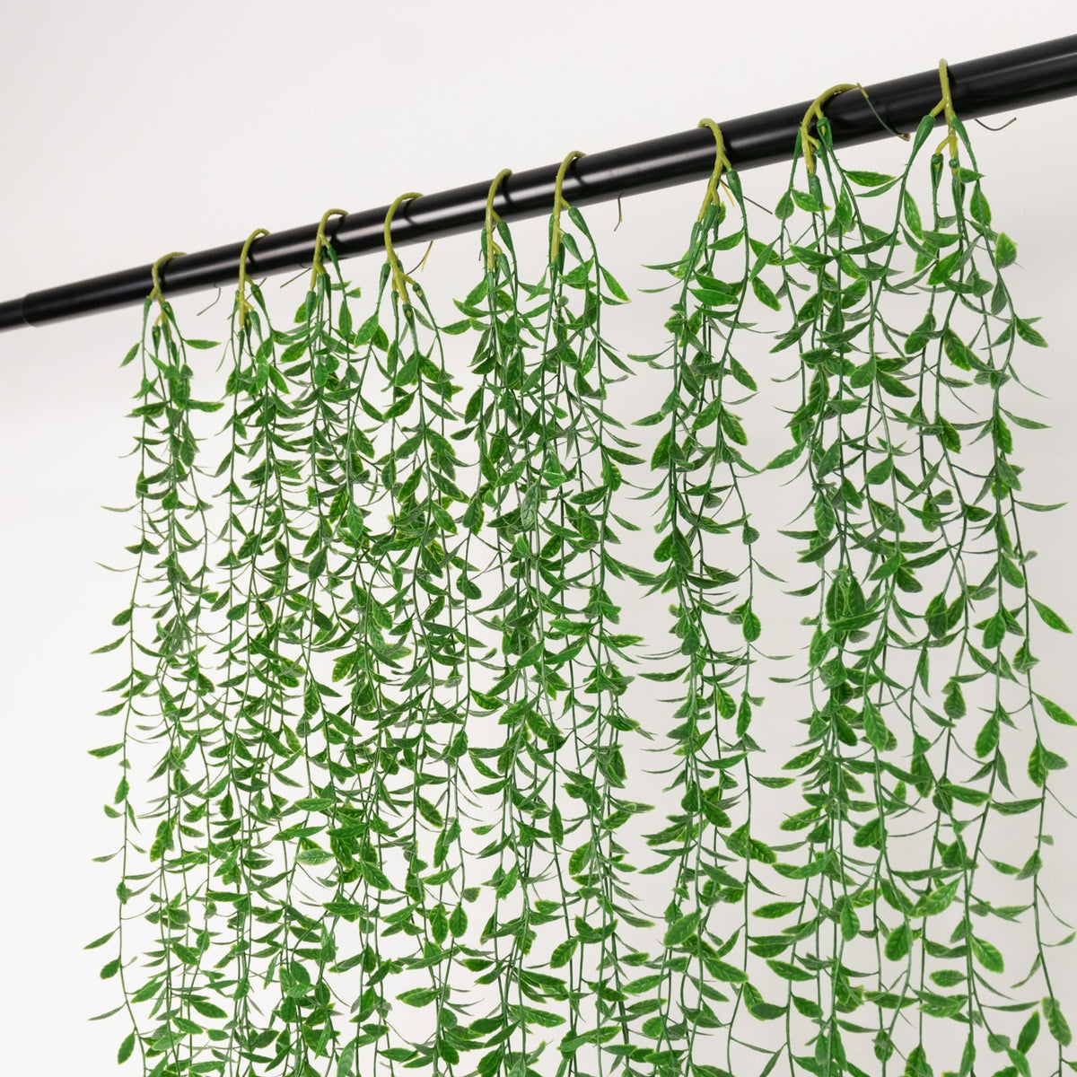10 Pack Artificial Hanging Vines Weeping Willow Leaves with Stems, Fake Ivy Greenery Garland for Backdrop Wall Decor - 3.5ft