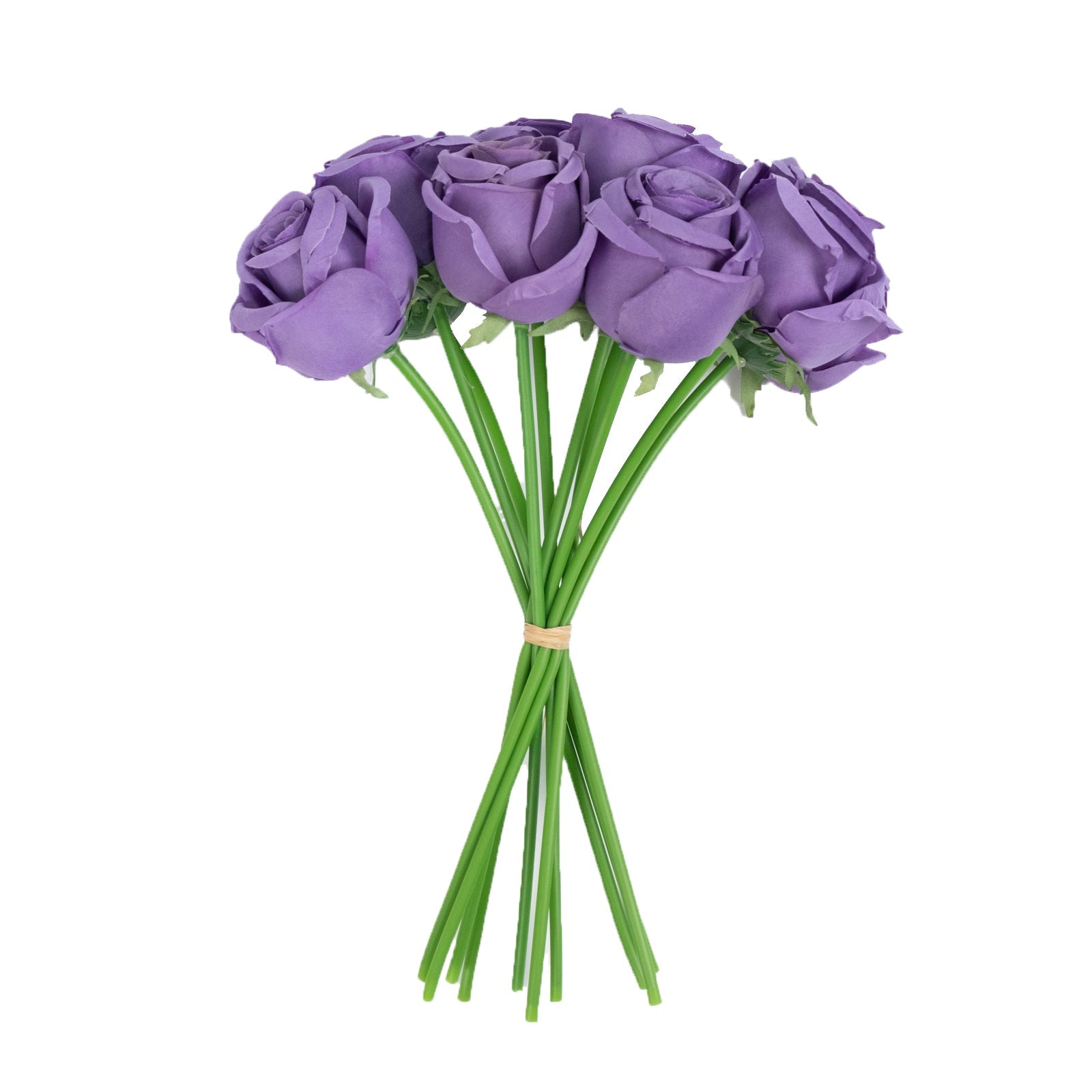 10 Pack 12" Purple Silk Rose Stems, Artificial Flowers for Arrangements and Bouquets