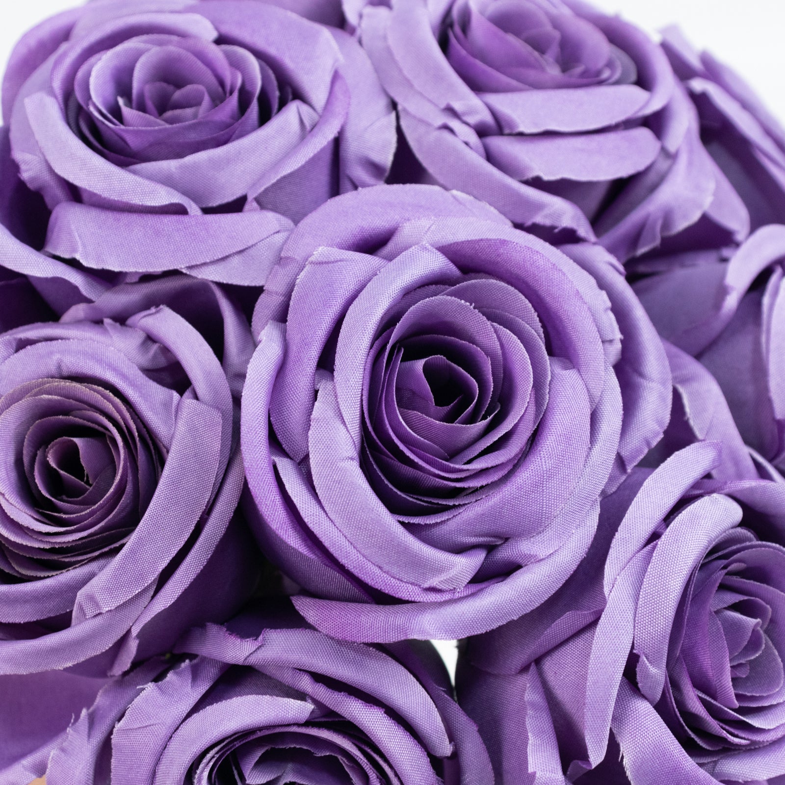 10 Pack 12" Purple Silk Rose Stems, Artificial Flowers for Arrangements and Bouquets