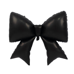 10 Pack Giant Decorative Foil Bow Balloons – Matte Black Party Balloons for Backdrop, Photo Booth & Event Styling, 29″ x 27″ Inflated