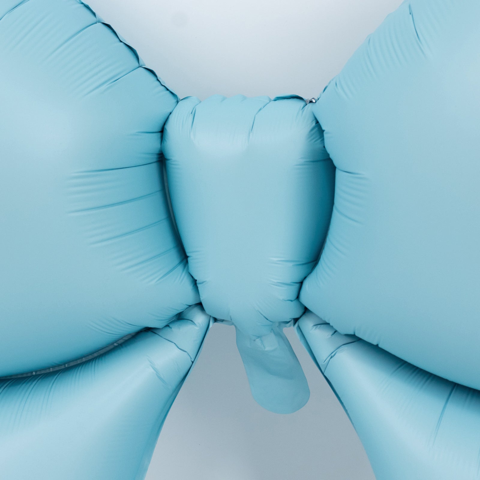 10 Pack Giant Decorative Foil Bow Balloons – Matte Light Blue Party Balloons for Backdrop, Photo Booth & Event Styling, 29″ x 27″ Inflated