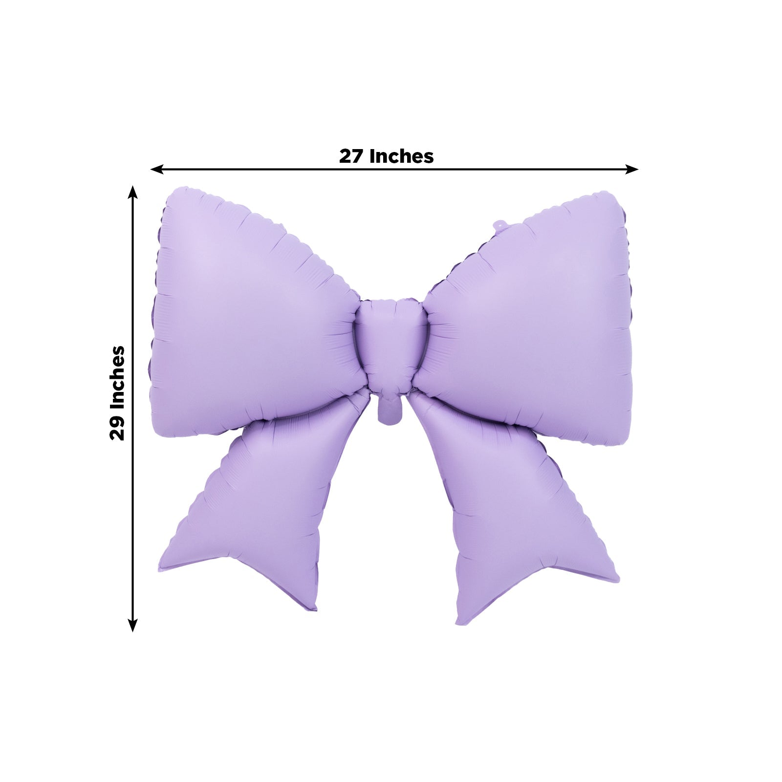 10 Pack Giant Decorative Foil Bow Balloons – Matte Lavender Lilac Party Balloons for Backdrop, Photo Booth & Event Styling, 29″ x 27″ Inflated
