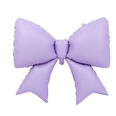 10 Pack Giant Decorative Foil Bow Balloons – Matte Lavender Lilac Party Balloons for Backdrop, Photo Booth & Event Styling, 29″ x 27″ Inflated