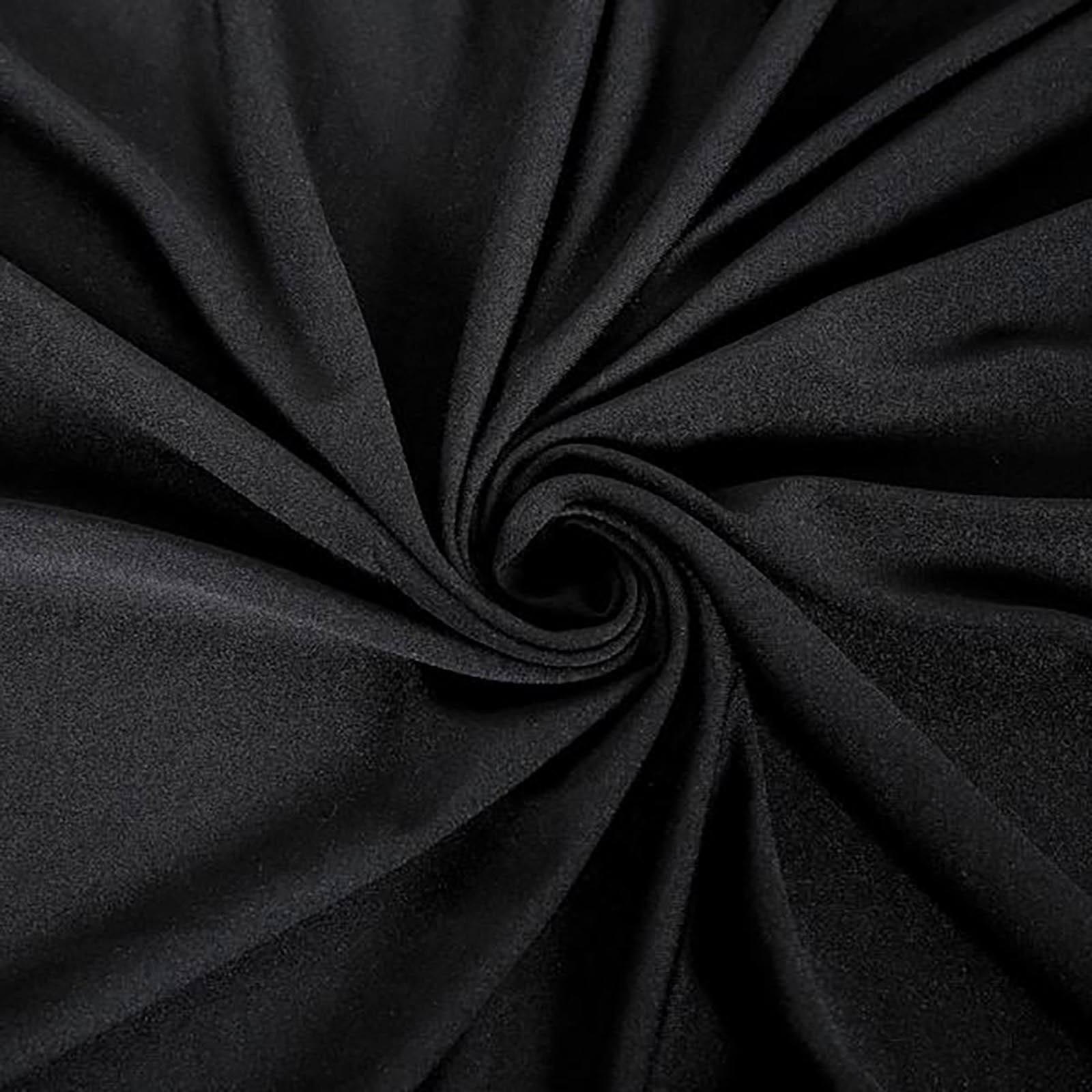 10 Pack Spandex Chair Covers for Banquet Chairs Black - Durable Reusable Stretch Slip-On Covers for Gatherings