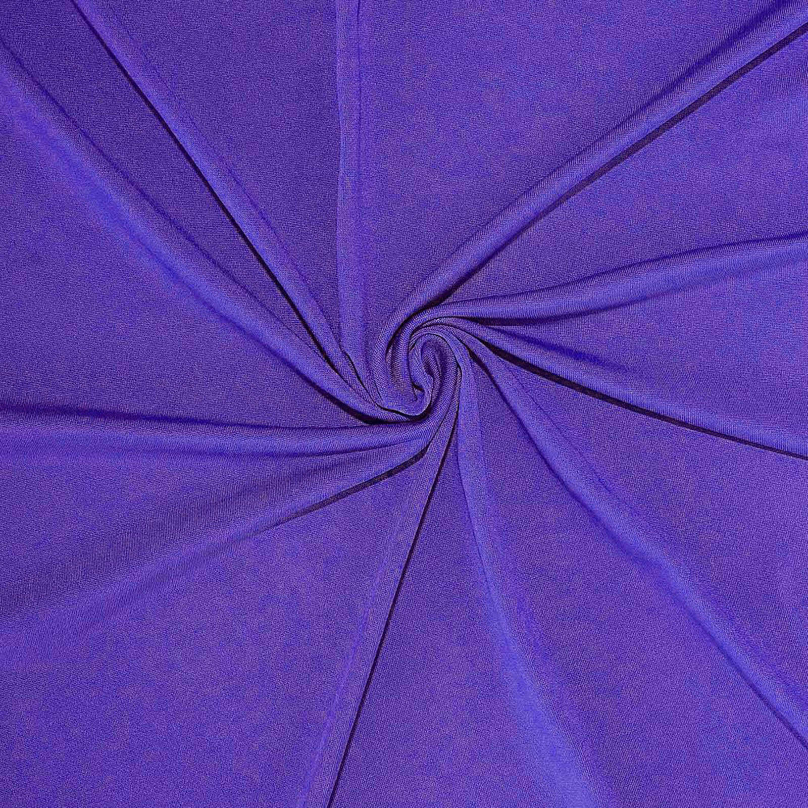 10 Pack Spandex Chair Covers for Banquet Chairs Purple - Durable Reusable Stretch Slip-On Covers