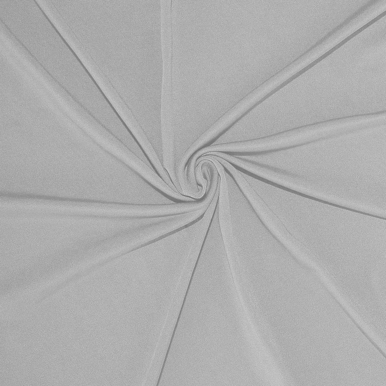 10 Pack Spandex Chair Covers for Banquet Chairs Silver - Durable Reusable Stretch Slip-On Covers