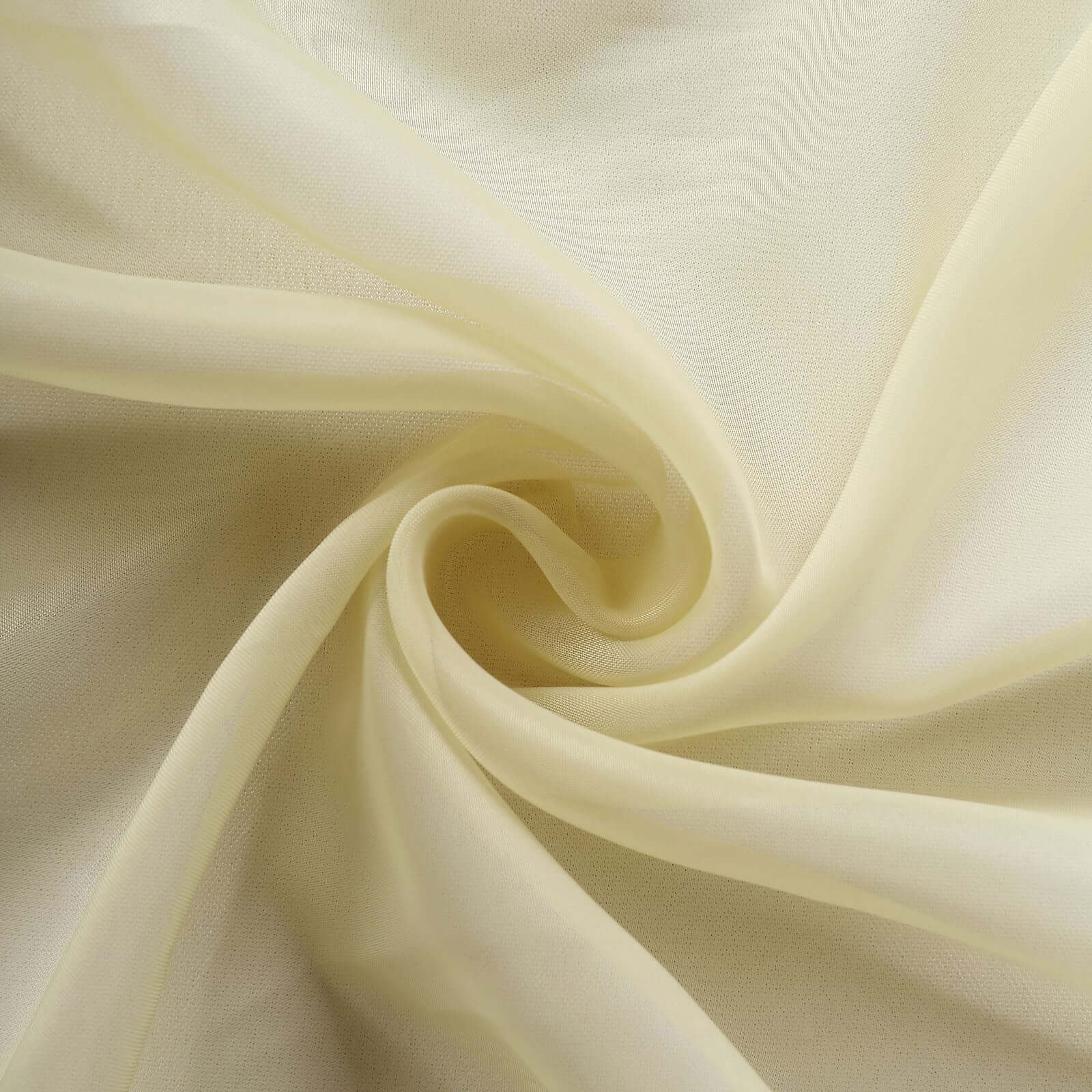 10 Pack Champagne Organza Table Overlay 72"x72" - Sheer Table Topper