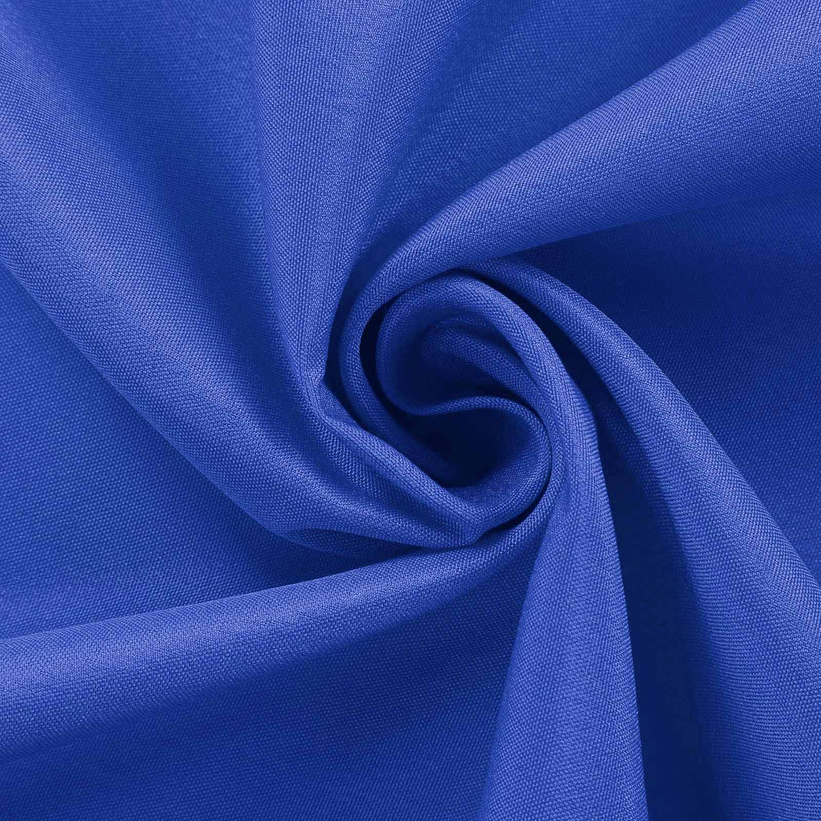 10 Pack Polyester Chair Covers for Folding Chairs Royal Blue - Wrinkle-Free Stain-Resistant Slip-On Slipcovers