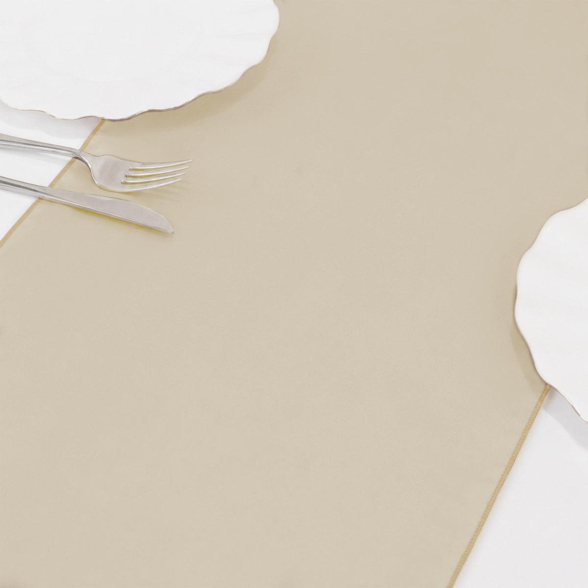 10 Pack Sheer Organza 14"x108" Table Runners Gold - Soft and Lightweight Table Accent for Weddings