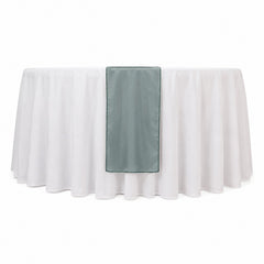 10 Pack Sheer Organza 14"x108" Table Runners Hunter Emerald Green - Soft and Lightweight Table Accent