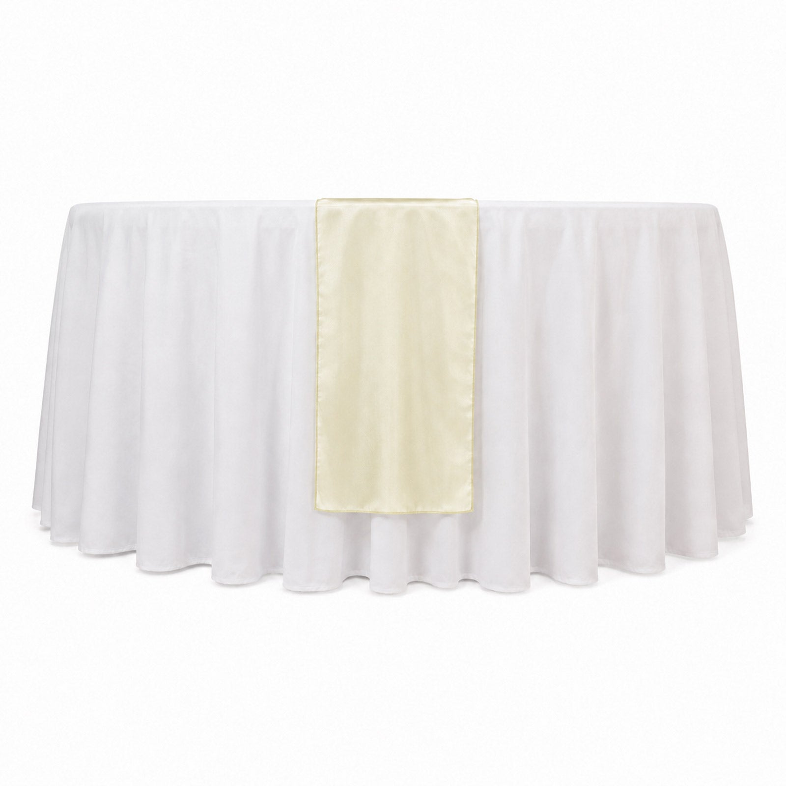 10 Pack Yellow Sheer Organza Table Runners - 14"x108"
