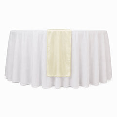 10 Pack Yellow Sheer Organza Table Runners - 14"x108"