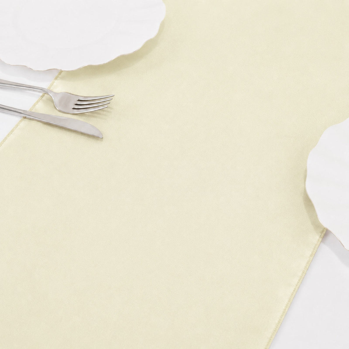 10 Pack Yellow Sheer Organza Table Runners - 14"x108"