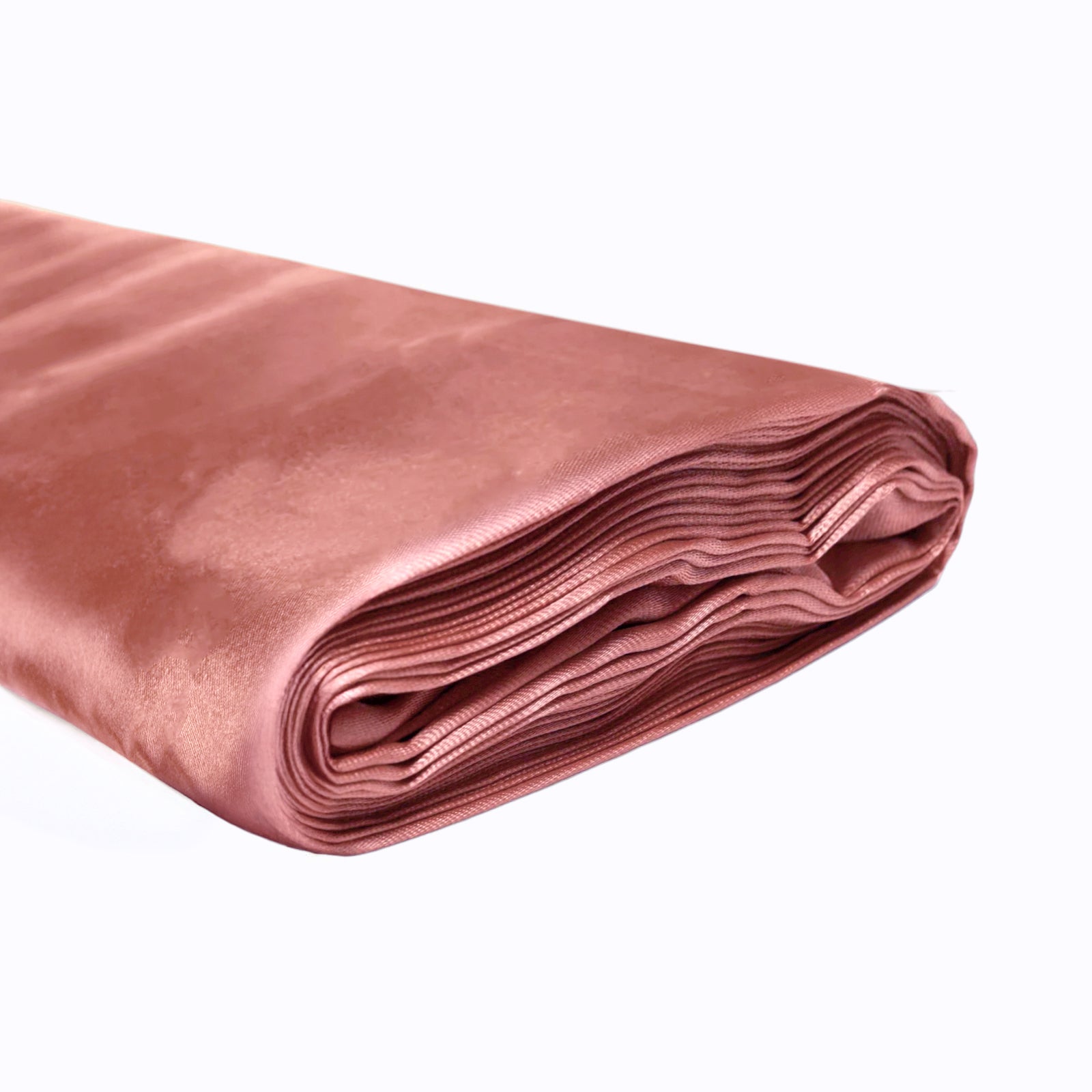 10 Yards 54" Dusty Rose Satin Fabric Bolt