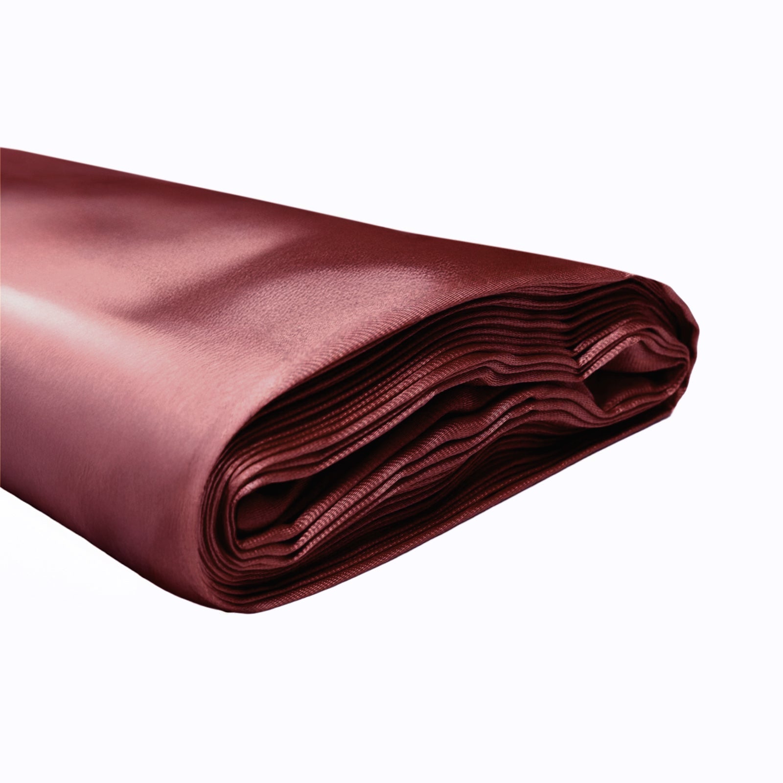 10 Yards 54" Burgundy Satin Fabric Bolt