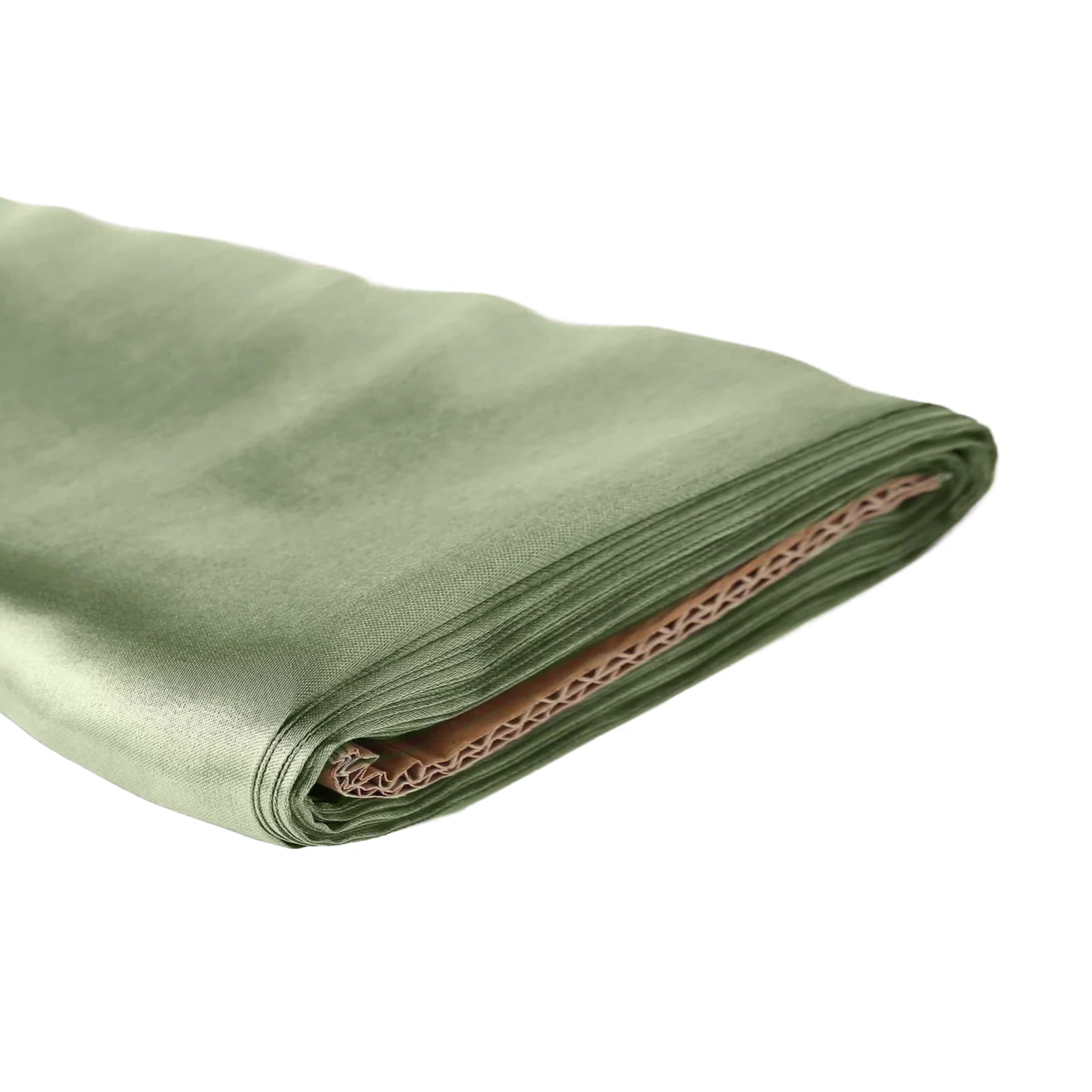10 Yards x 54" Dusty Sage Green Satin Fabric Bolt
