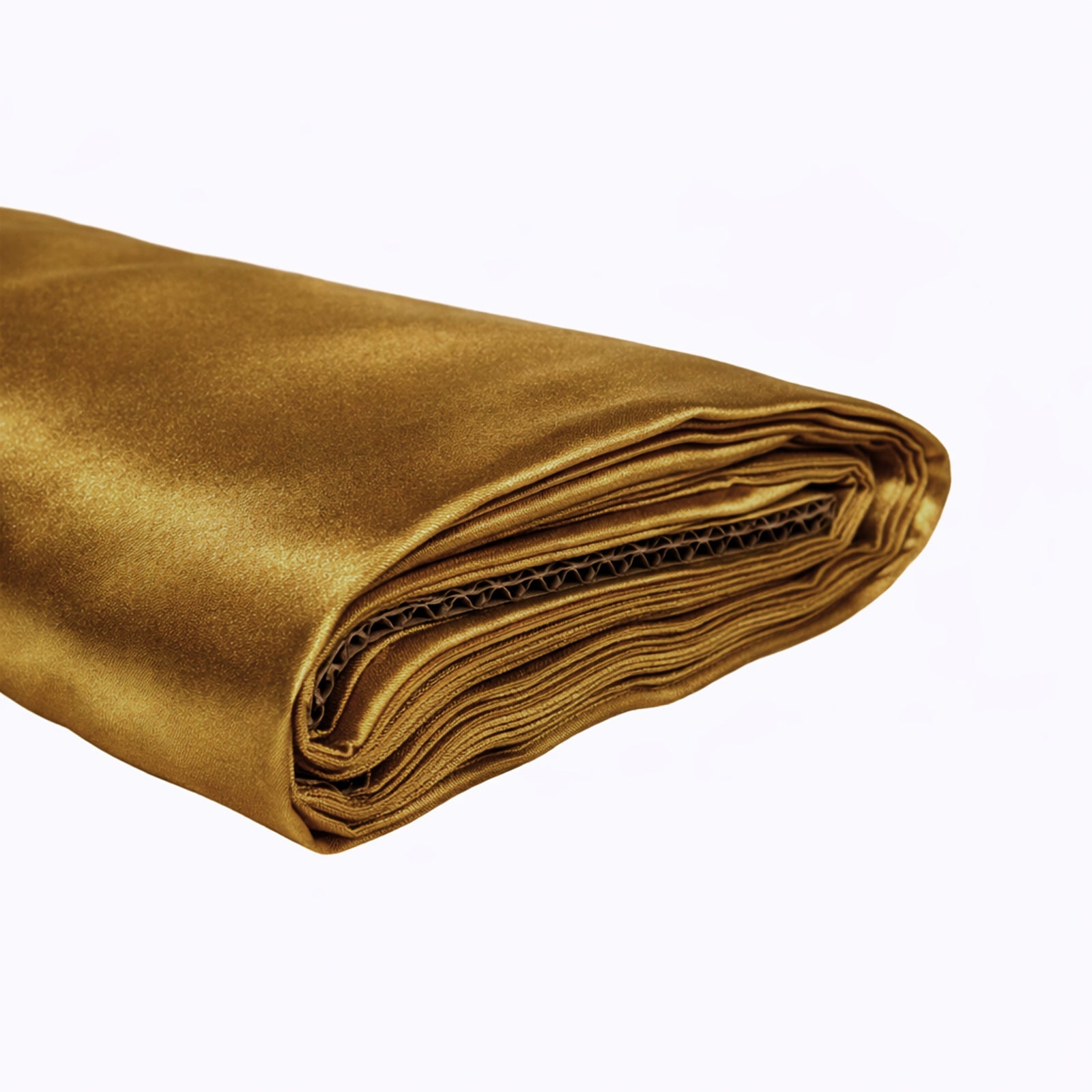 10 Yards 54" Gold Satin Fabric Bolt