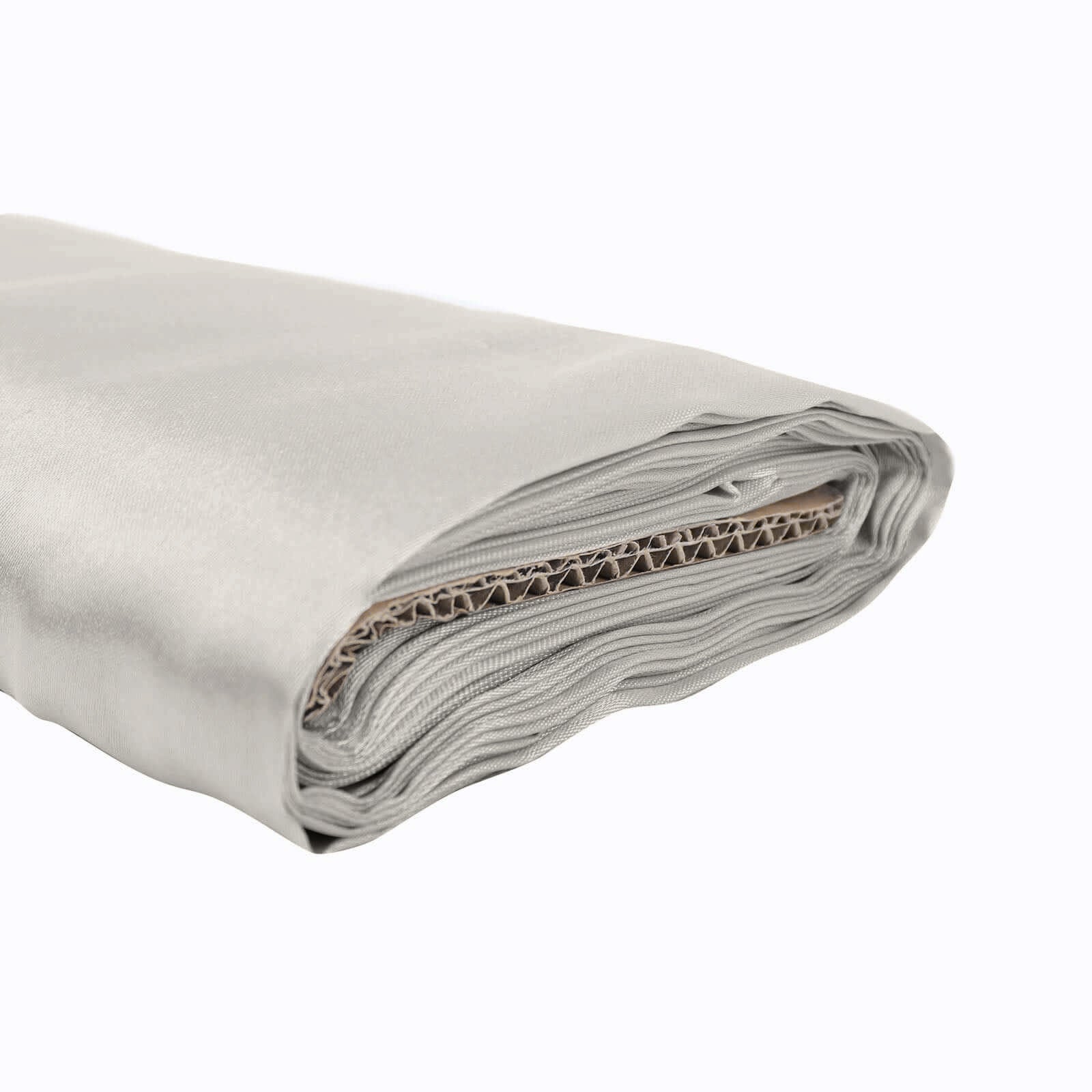 10 Yards 54" Ivory Satin Fabric Bolt