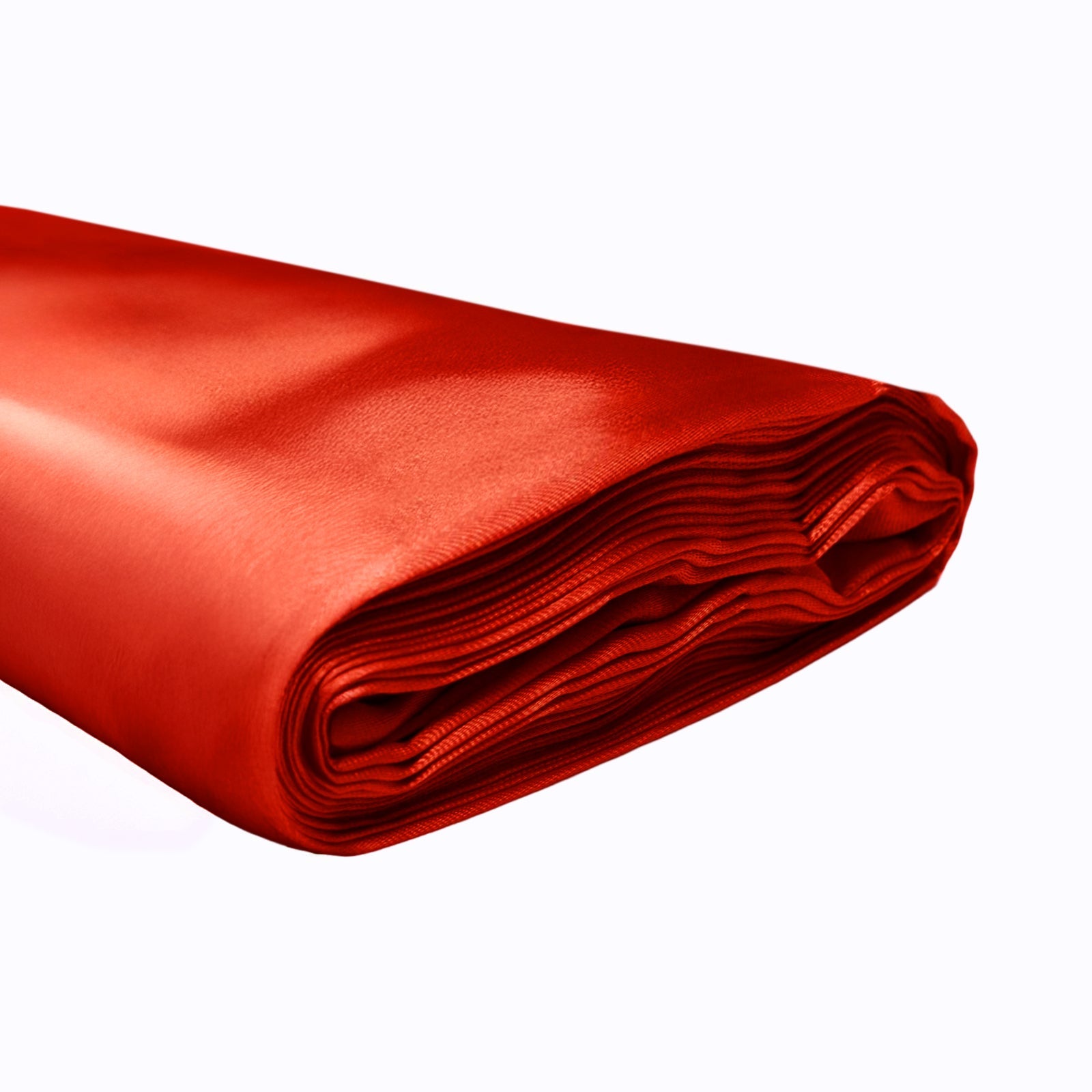 10 Yards 54" Red Satin Fabric Bolt