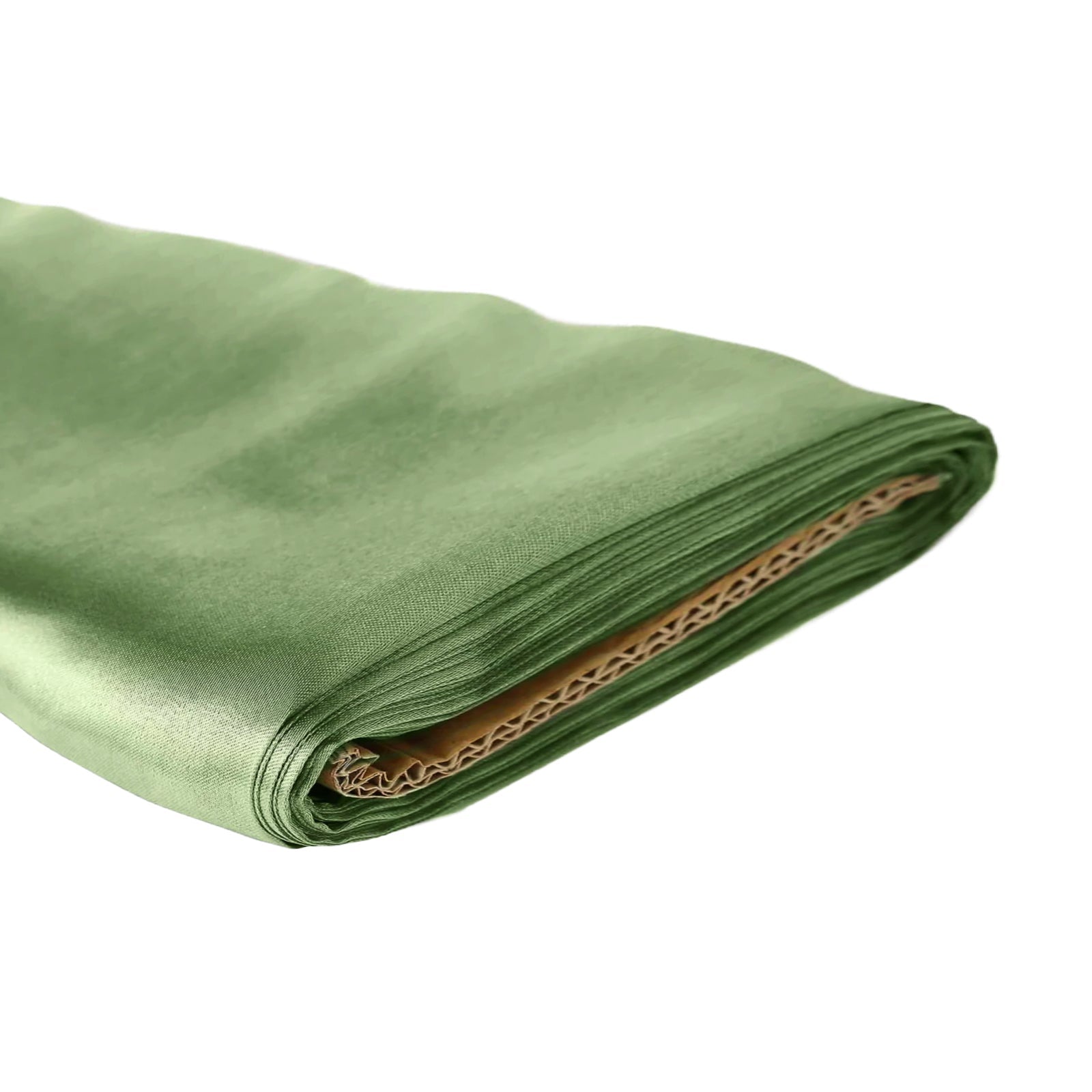 10 Yards 54" Sage Green Solid Satin Fabric Bolt