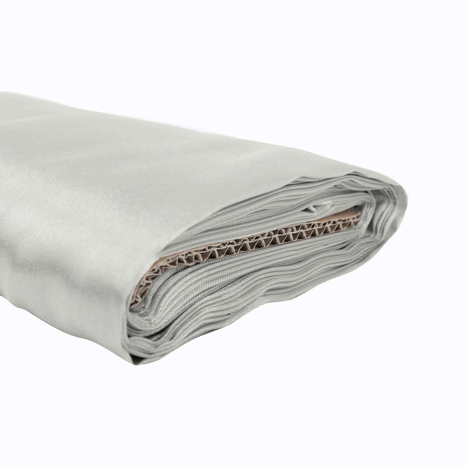 10 Yards 54" White Satin Fabric Bolt