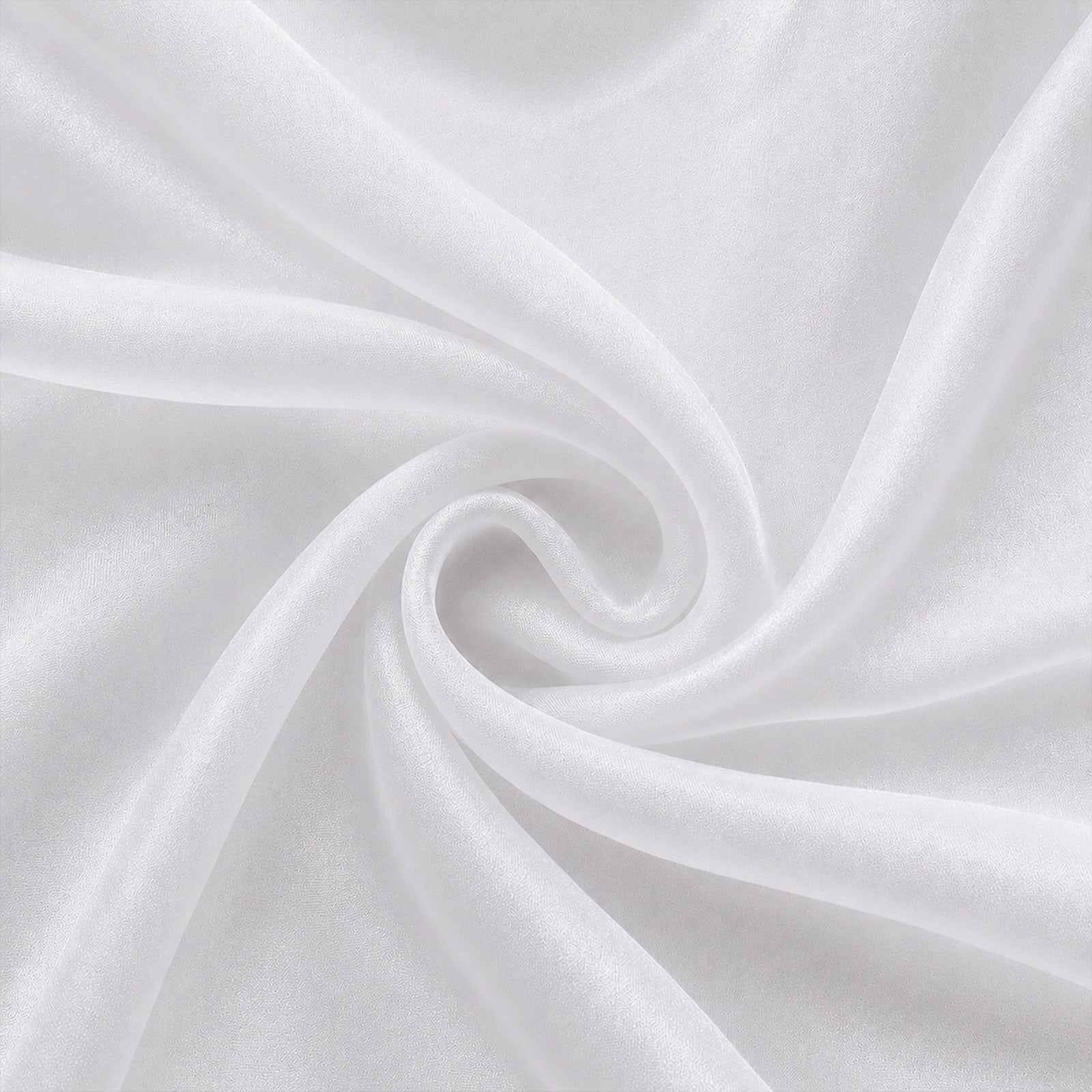10 Pack White Organza Table Overlay 72"x72" - Sheer Table Topper
