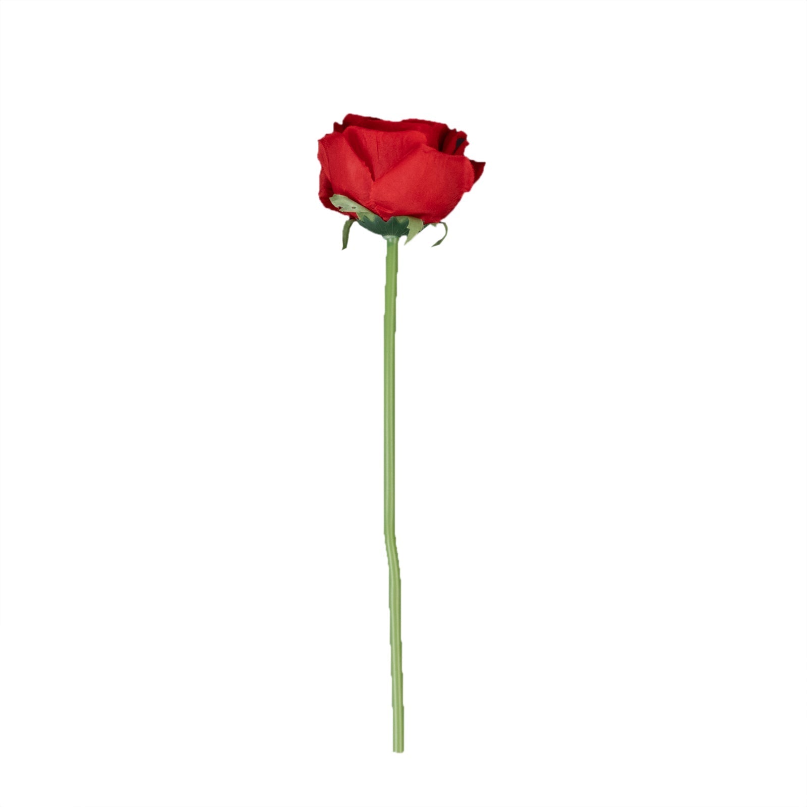 10 Pack 12" Red Silk Rose Stems, Artificial Flowers for Arrangements and Bouquets