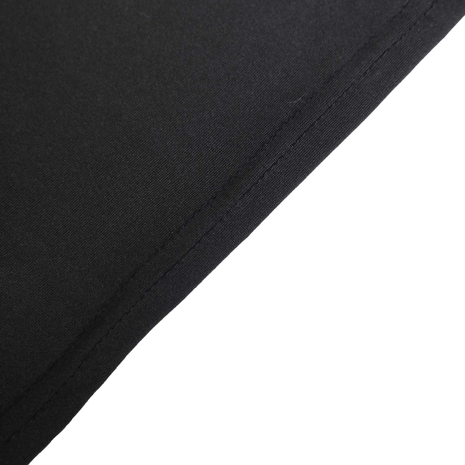 10 Pack Stretch Spandex Chair Covers Black for Folding Chairs - Durable Perfectly 160GSM Fitted Slipcovers for Professional & Casual Events