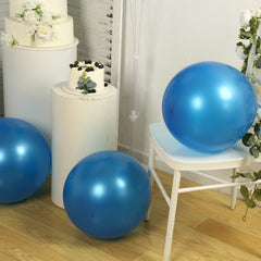 10 Pack Royal Blue Biodegradable Balloons, 18" Thickened Extra Strong Eco-friendly Latex Helium Party Balloons