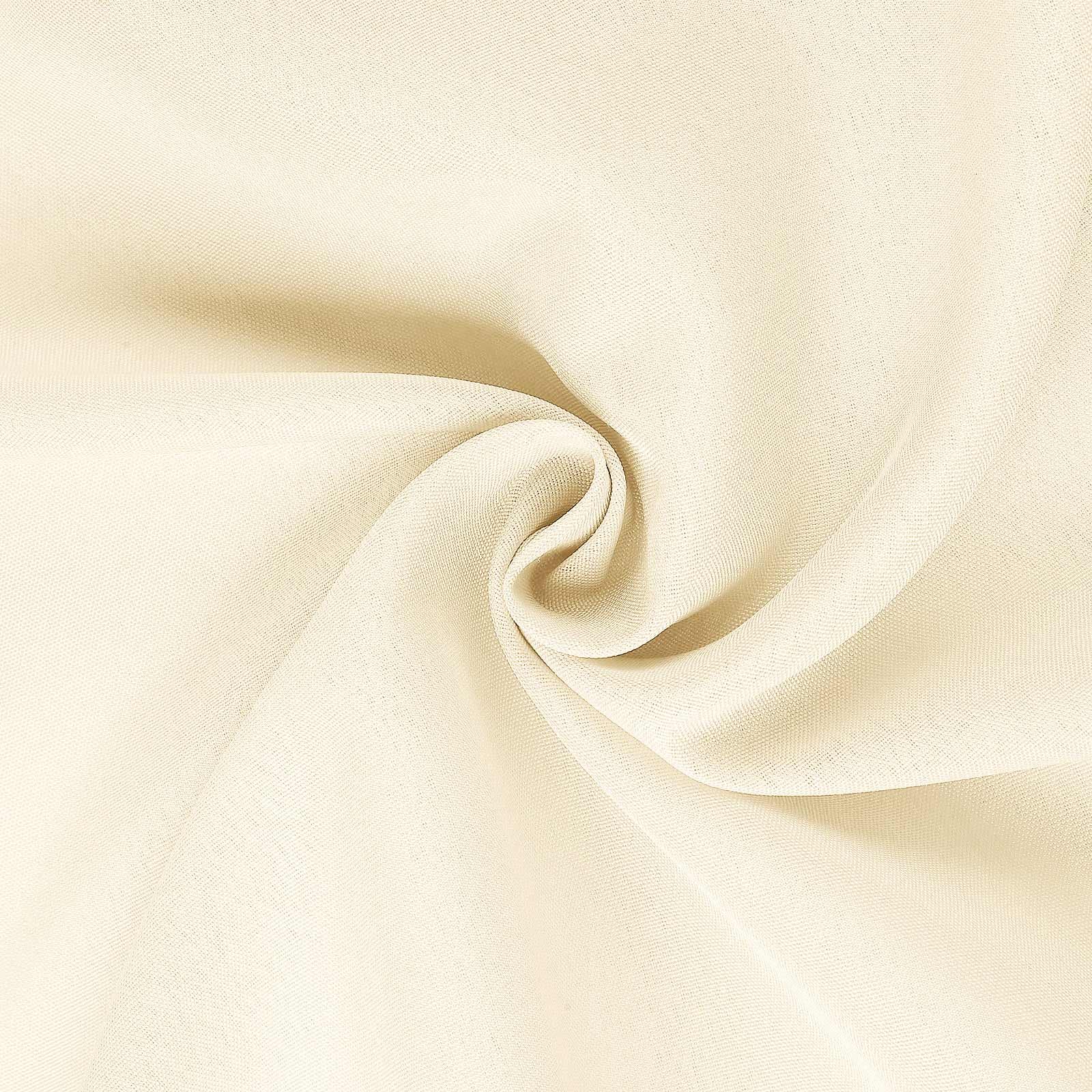 10 Pack Polyester Chair Covers for Folding Chairs Beige - Wrinkle-Free Stain-Resistant Slip-On Slipcovers