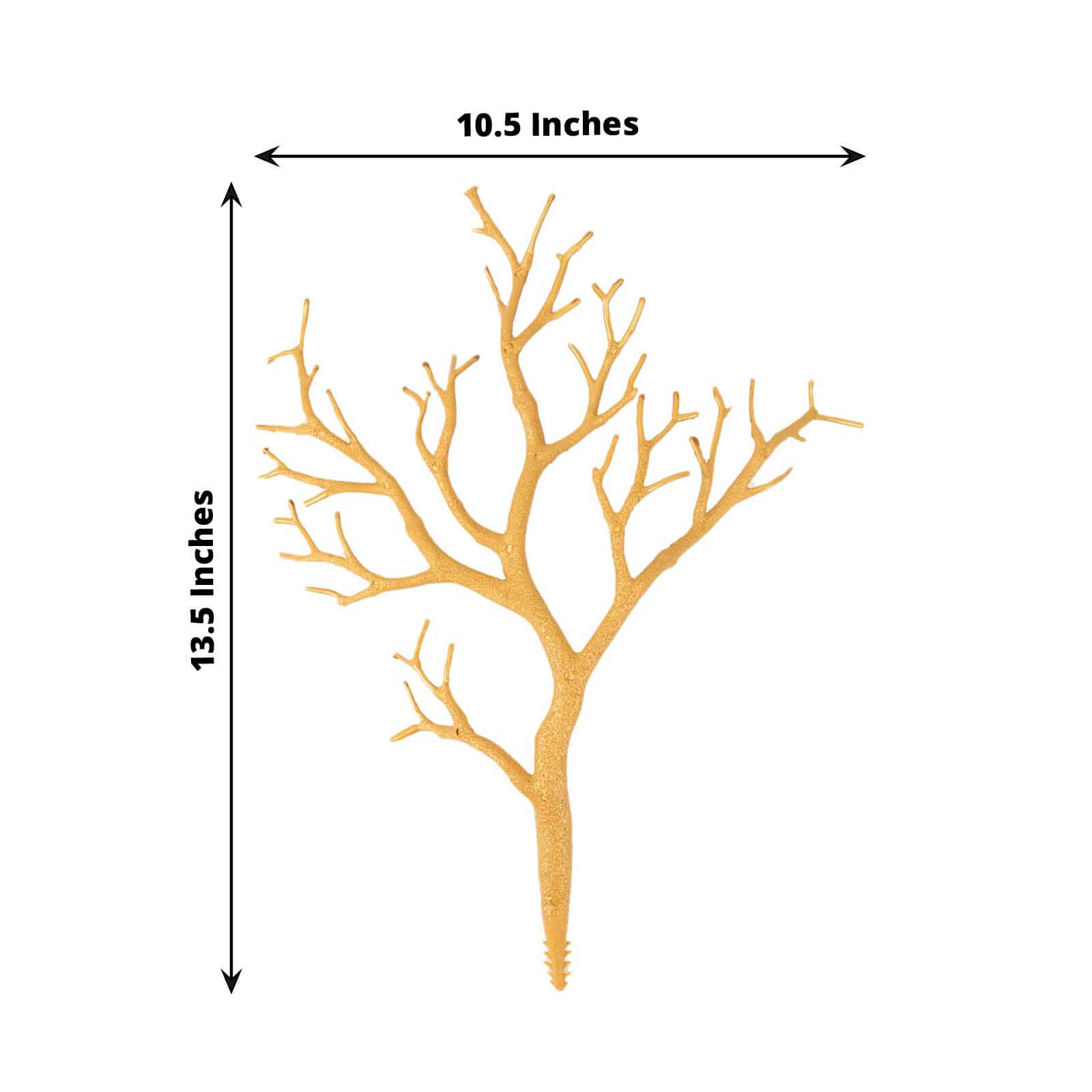 10-Pack Artificial Manzanita Tree Branch Metallic Gold for Vase Filler Home Wedding Centerpiece Ornament 14"