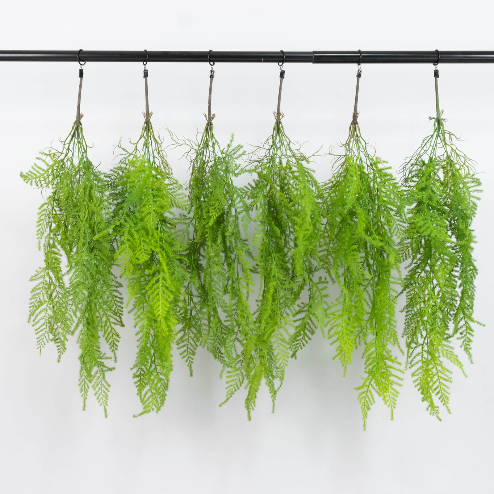 10 Pack Artificial Hanging Fern Bushes – 32" Asparagus Fern Trailing Plants for Green Wall, Vertical Garden & Vase Filler