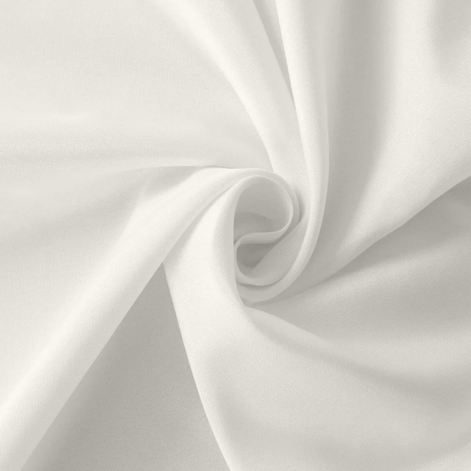 10-Pack Polyester Slip-On Folding Chair Covers with Attached Sashes – Ivory Durable Reusable Covers for Wedding & Event Decor