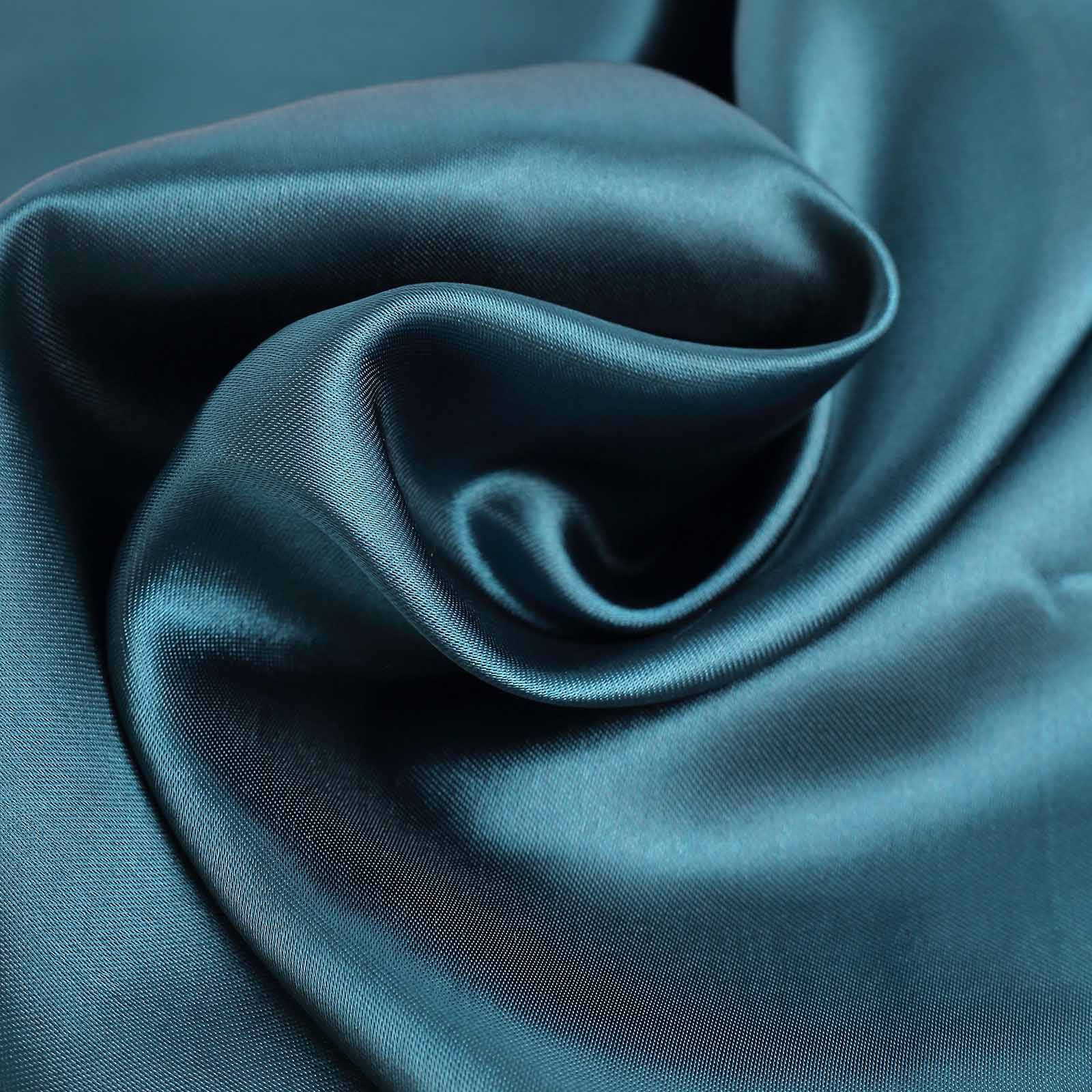 10 Yards x 54" Peacock Teal Satin Fabric Bolt