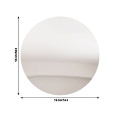 10-Pack Candle Plate Circle Acrylic Mirror Tray Silver Round - Event Display Decor 16"