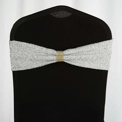 10 Pack Rhinestone Napkin Rings with Velcro Brooch Buckle Gold - Stylish Design for Chair Sashes