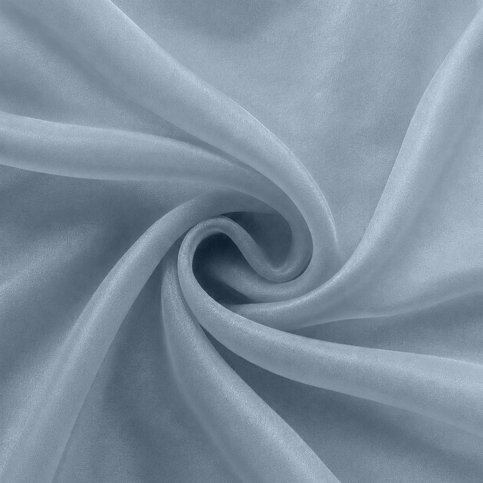 10 Pack Dusty Blue Organza Table Overlay 72"x72" - Sheer Table Topper