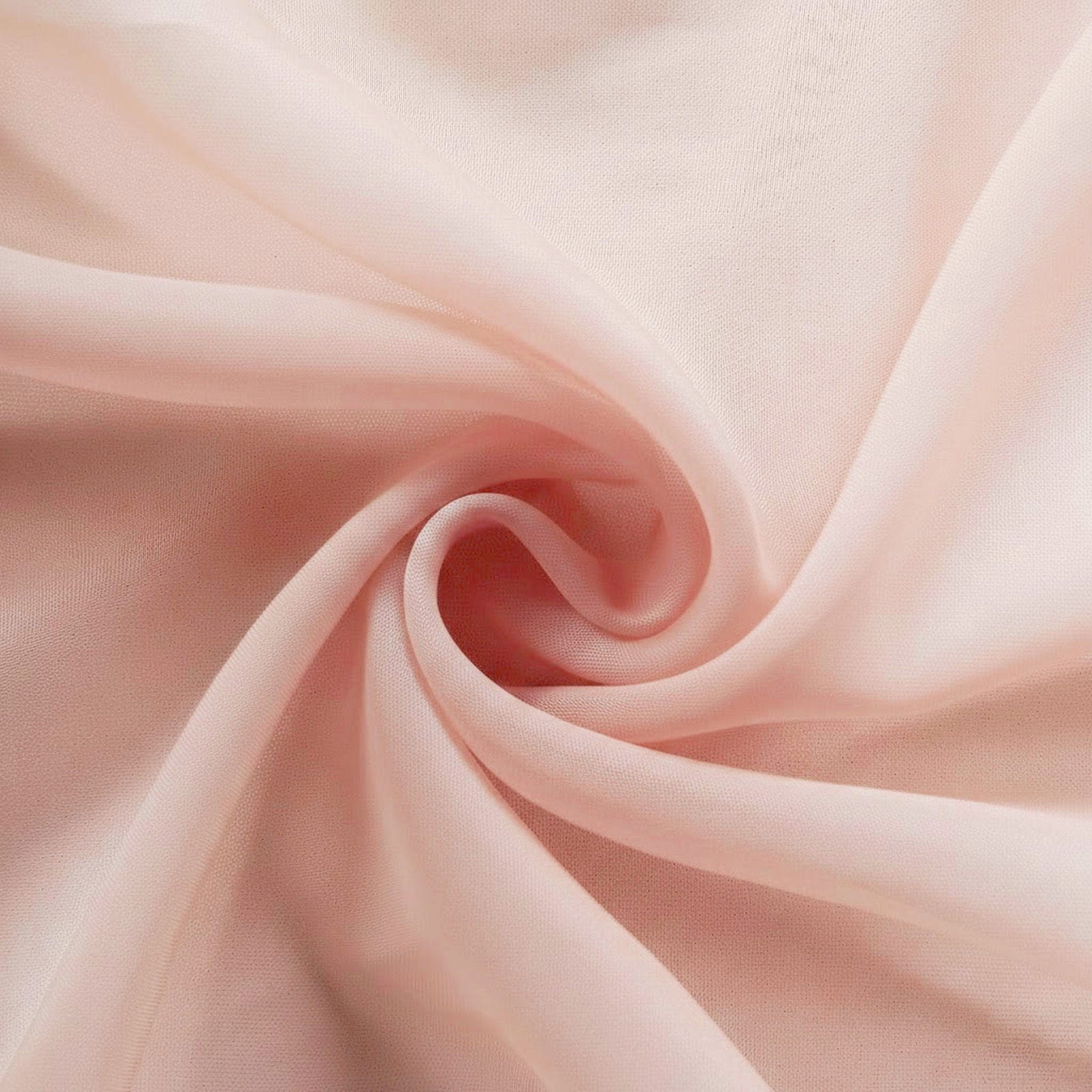 10 Pack Blush Organza Table Overlay 72"x72" - Sheer Table Topper