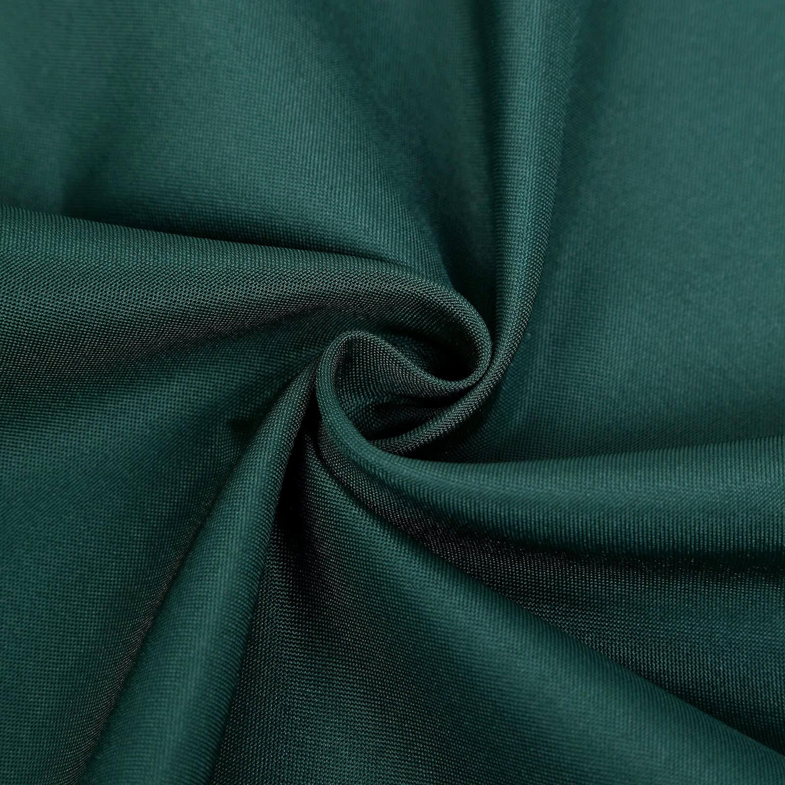 10 Pack Polyester Chair Covers for Folding Chairs Hunter Emerald Green - Wrinkle-Free Stain-Resistant Slip-On Slipcovers