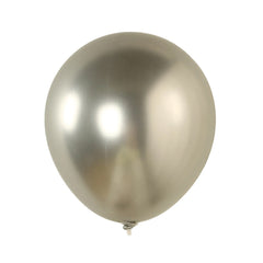 10 Pack Silver Biodegradable Balloons, 18" Thickened Extra Strong Eco-friendly Latex Helium Party Balloons