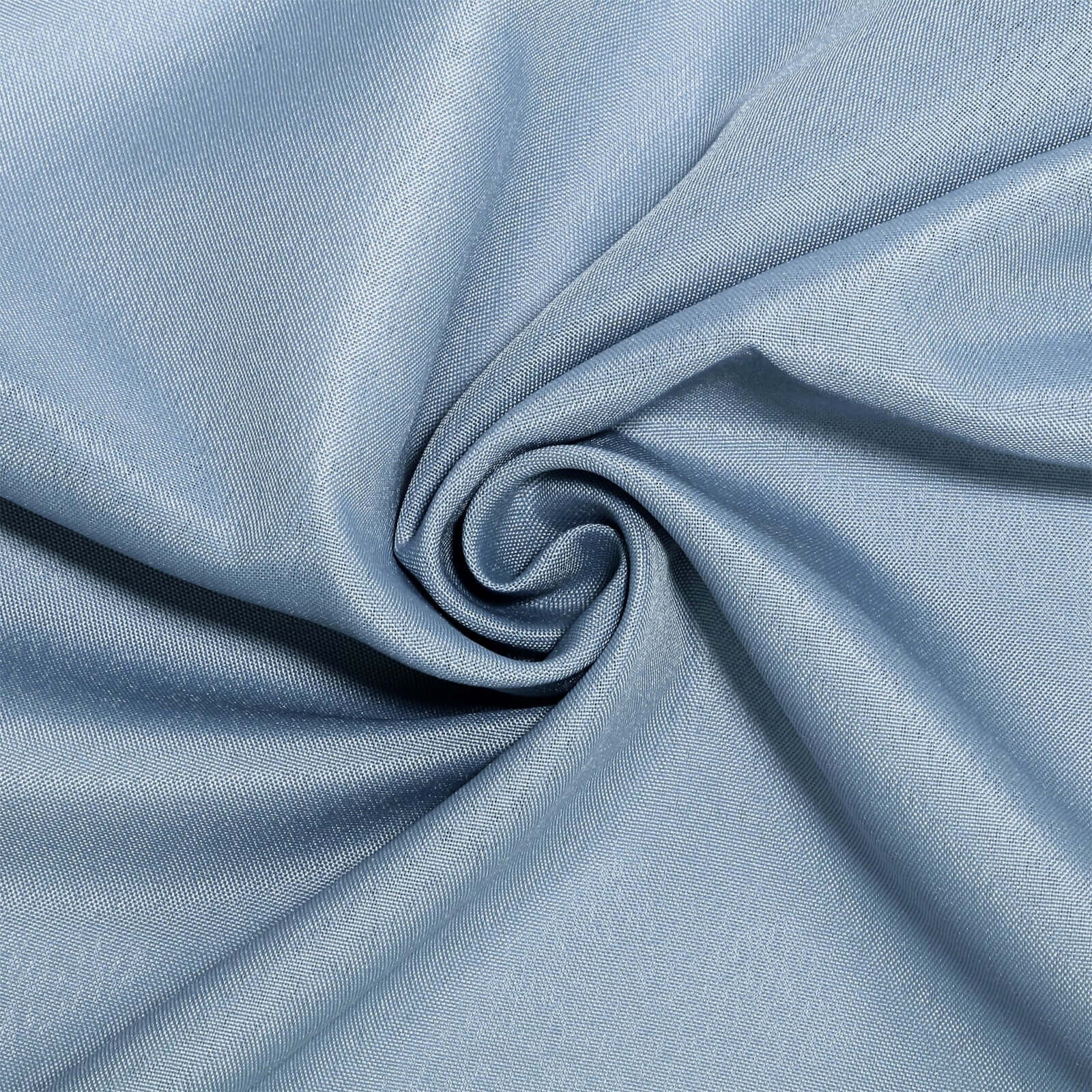 10 Pack Polyester Chair Cover for Banquet Chairs Dusty Blue - Stain-Resistant Reusable Slip-On Slipcover