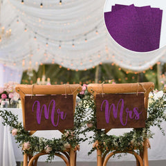 10 Pack Purple Self-Adhesive Glitter DIY Craft Foam Sheets - 12"x10"
